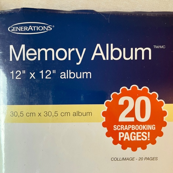 NWT Generations Premium Scrapbook Memory Album - Red Faux Leather 12”x12” - Picture 5 of 10